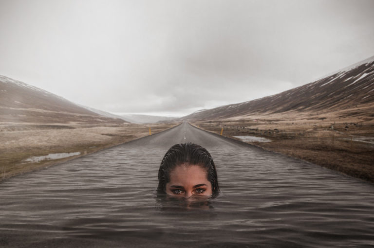 Swimming through road | Sunlinedesign