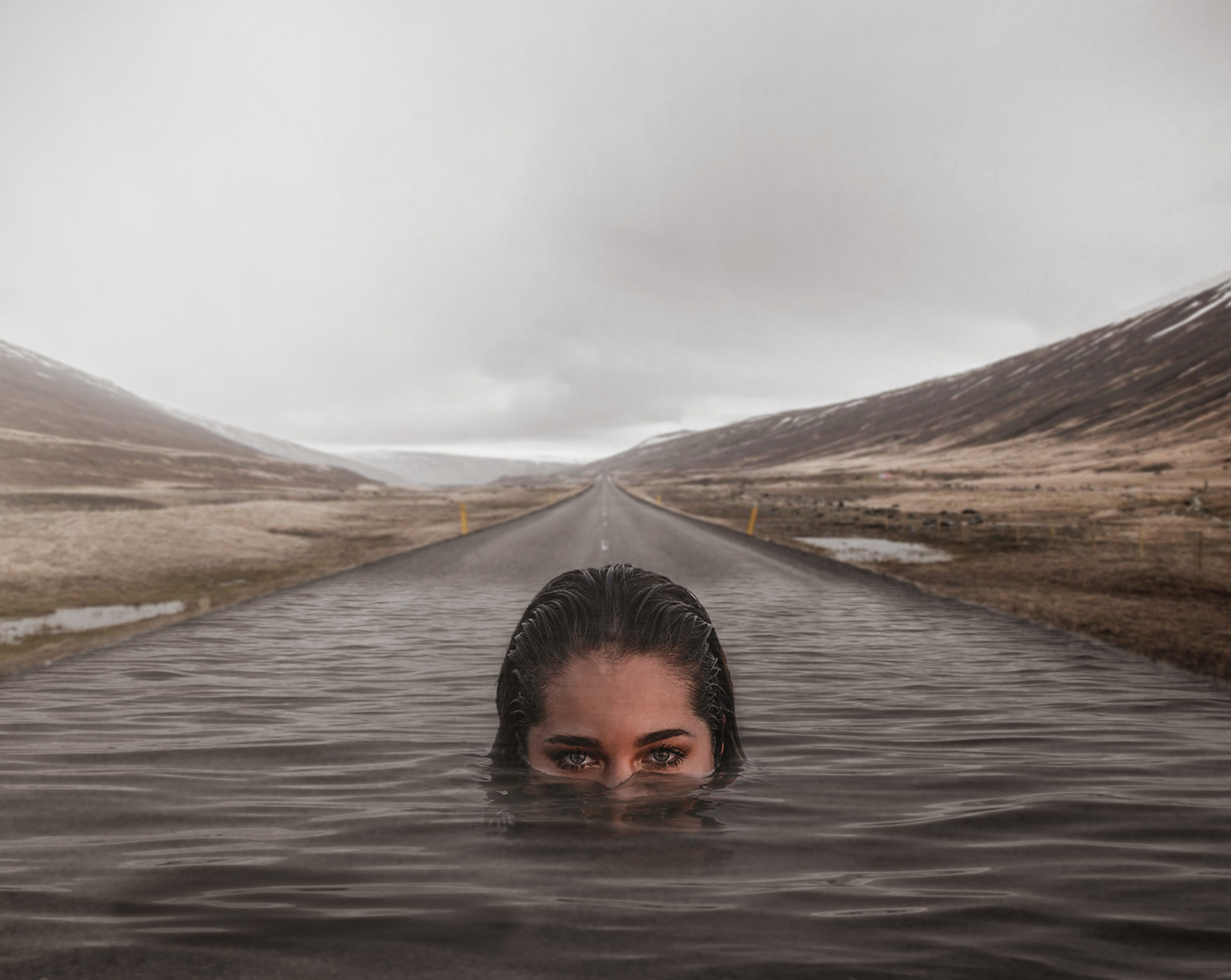 Swimming through road | Sunlinedesign