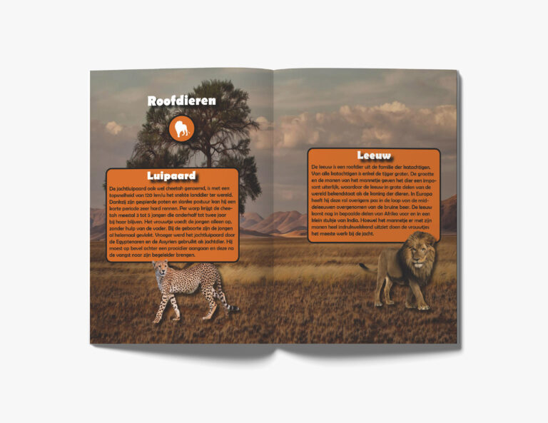 Brochure Dierentuin Roofdieren | SunlineDesign
