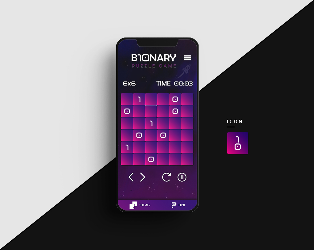 B10NARY Puzzle Game
